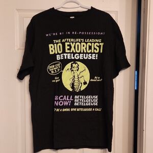 Cakeworthy Black Beetlejuice Graphic T-Shirt Dress